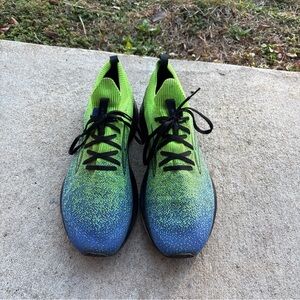 Brooks Levitate StealthFit 5 Dazzling Green/Blue 1103721D343 Men's Size 12D EUC